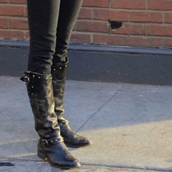 Golden Goose Shoes - Golden Goose Kate Studded biker boot